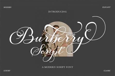 fonte scrittura burberry|burberry script.